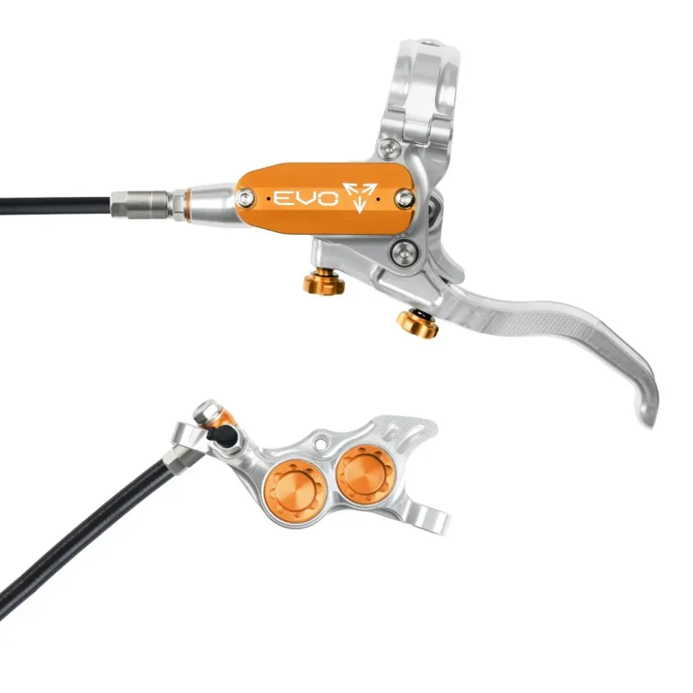 HOPE TECH 4 EVO TR4 Voorrem Zilver/Oranje