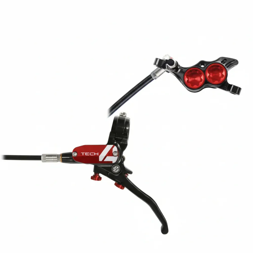 HOPE TECH 4 E4 Voorrem Zwart/Rood