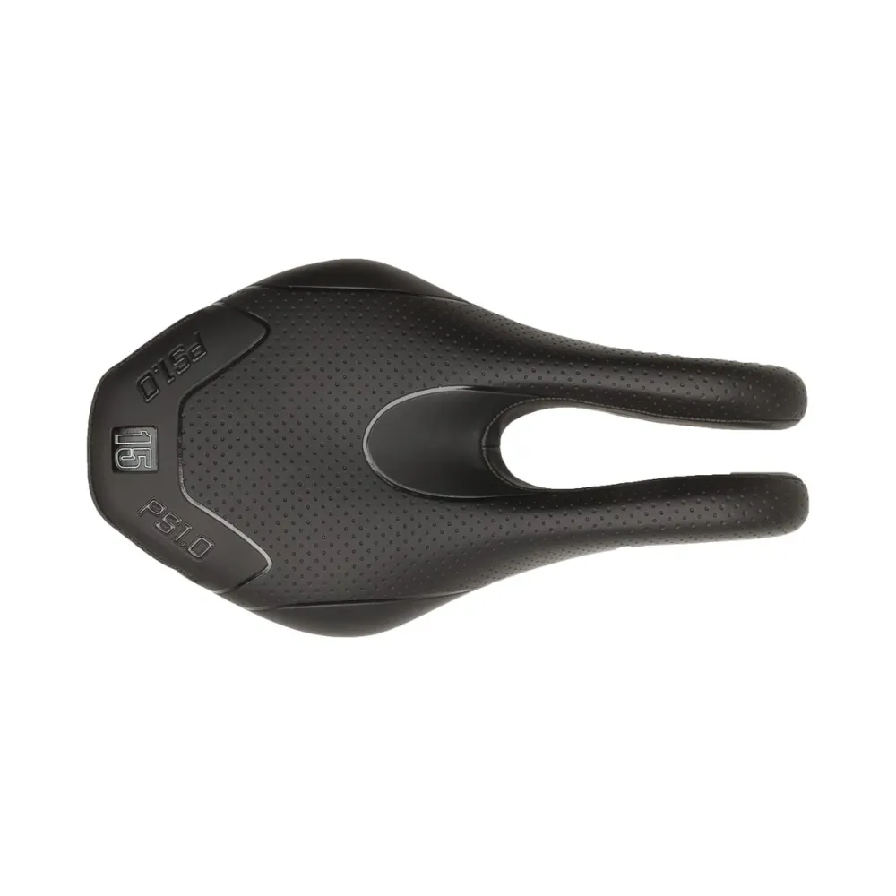 ISM PS 1.0 130mm Zadel Titanium Rails Zwart