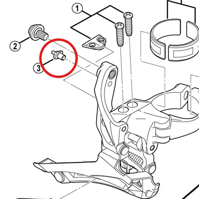 Kabelgeleider voor SHIMANO FD-6800/5800/4700/U5000 voorderailleur