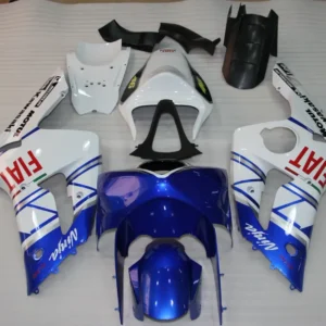 Amotopart 2003-2004 Kawasaki ZX6R Kuip Wit&Bblauwe kit