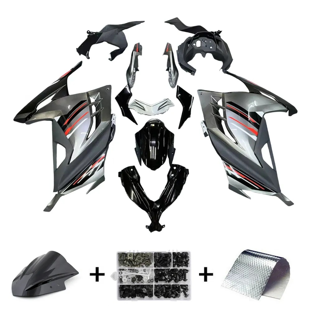 Amotopart 2013-2024 Kawasaki EX300R zwarte kuipset