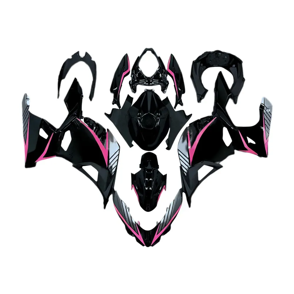 Amotopart 2018-2024 Kawasaki EX400 Ninja400 Black met roze kuipkit