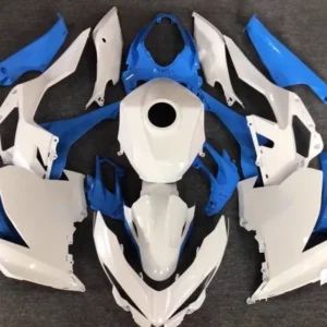 AMOTOPART KAWASAKI EX400/NINJA400 2018-2023 WIT & BLAUWE Fairing Kit