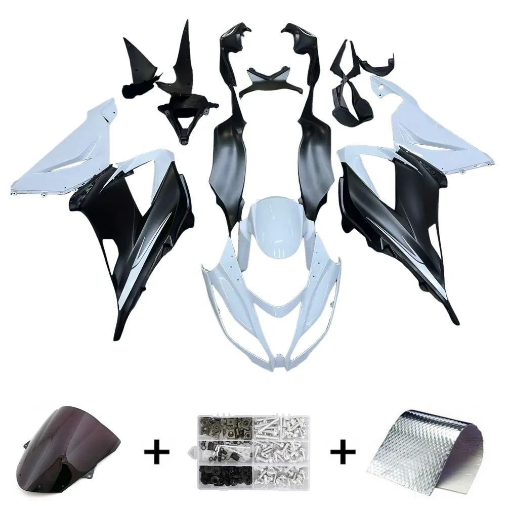 AMOTOPART KAWASAKI ZX6R 636 2013-2018 WIT & BLAC