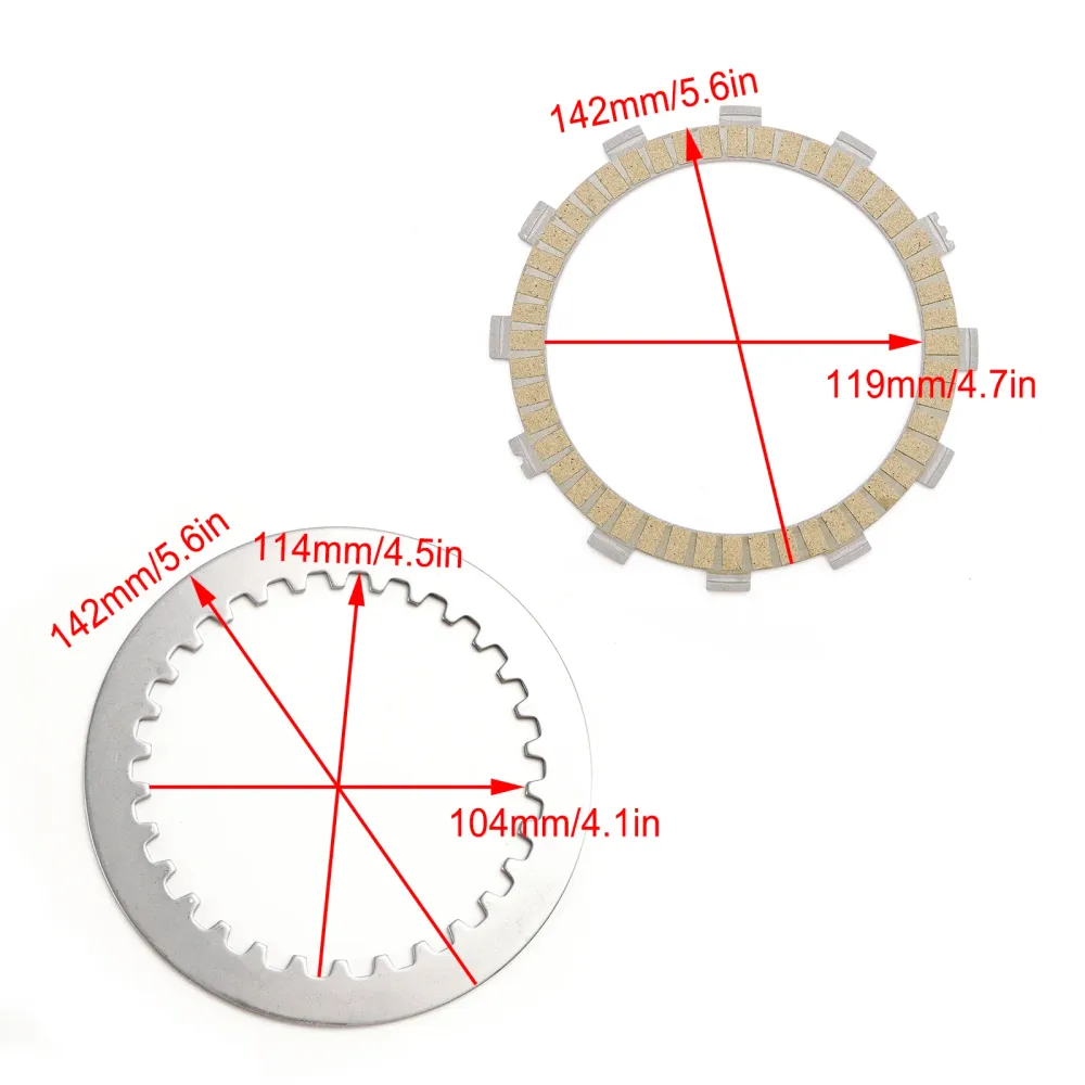 Koppelingsplaten en pakkingset voor Yamaha MT-07 XSR700 Tenere 700 2016-2024