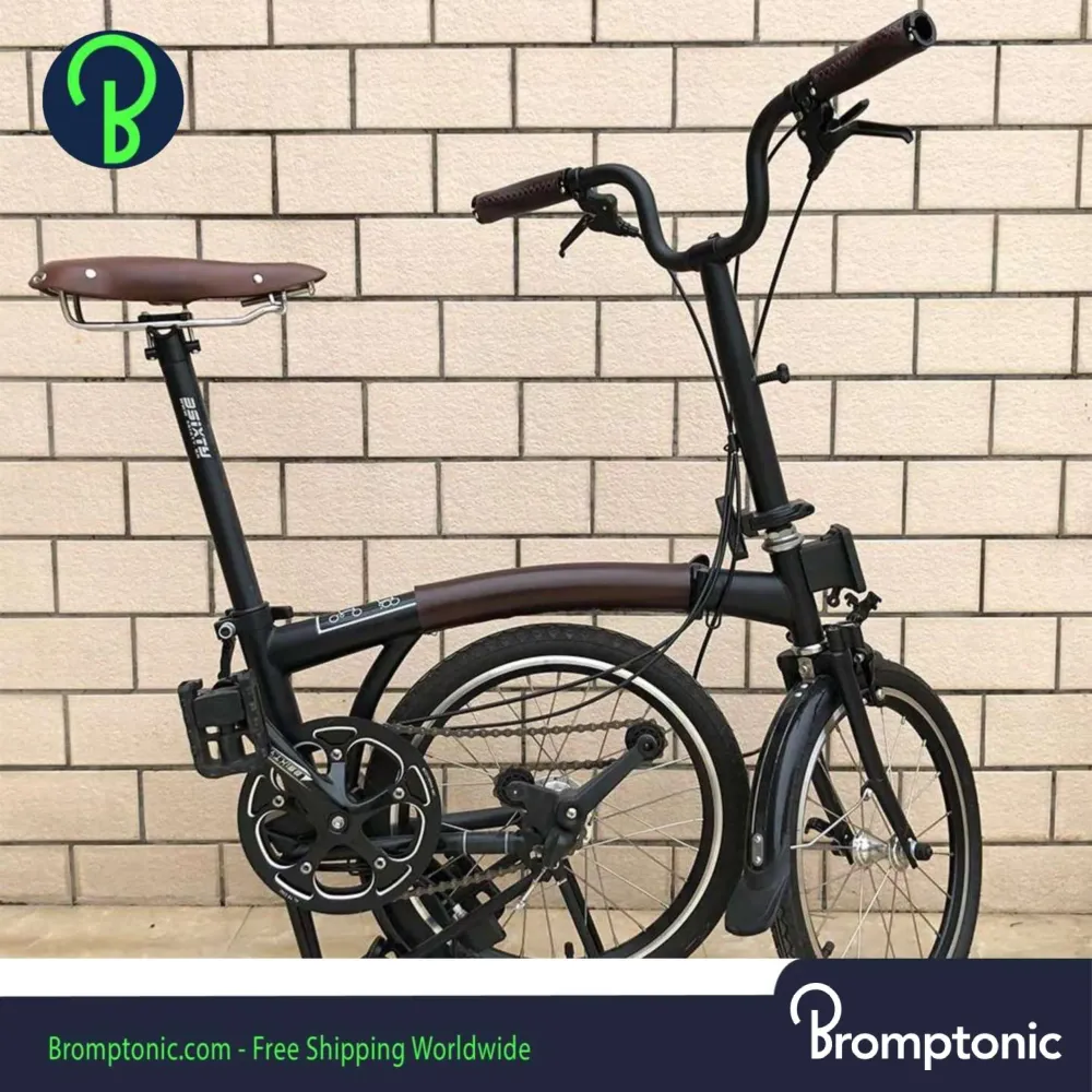 Lederen frame beschermer Brompton