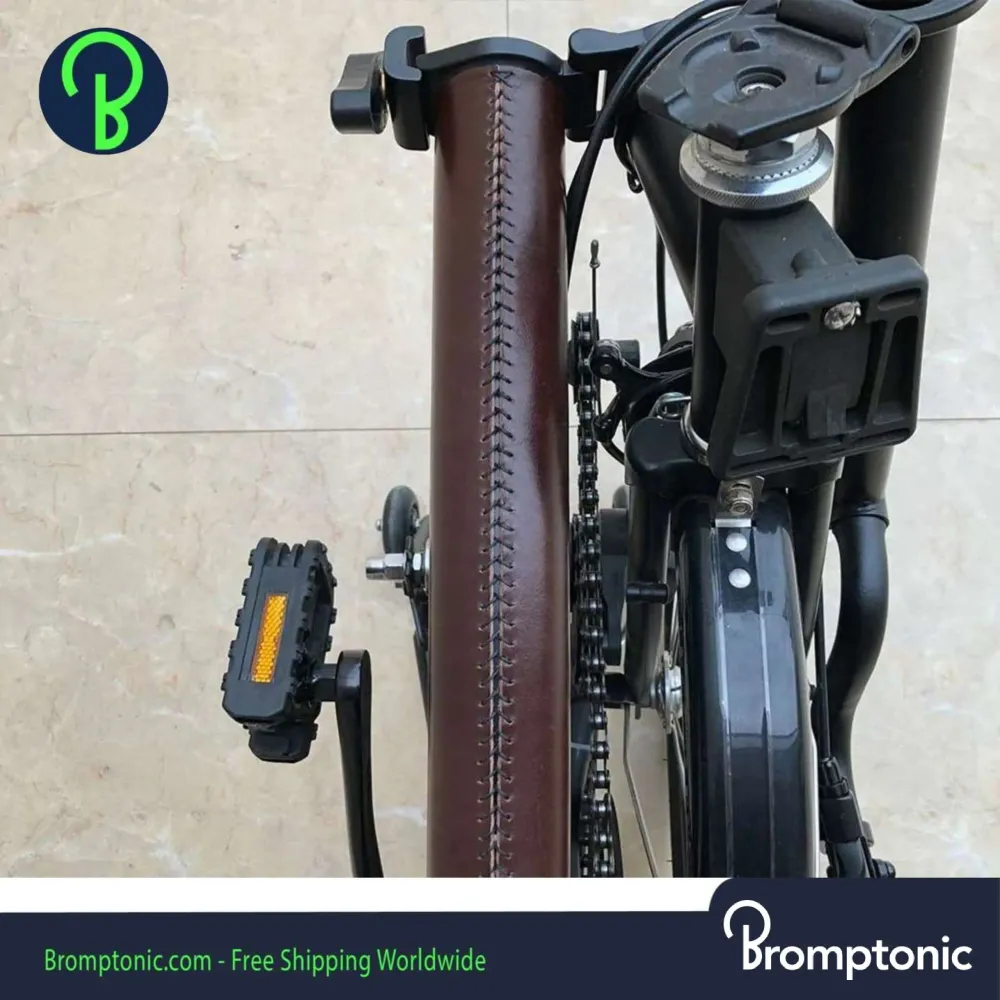 Lederen frame beschermer Brompton