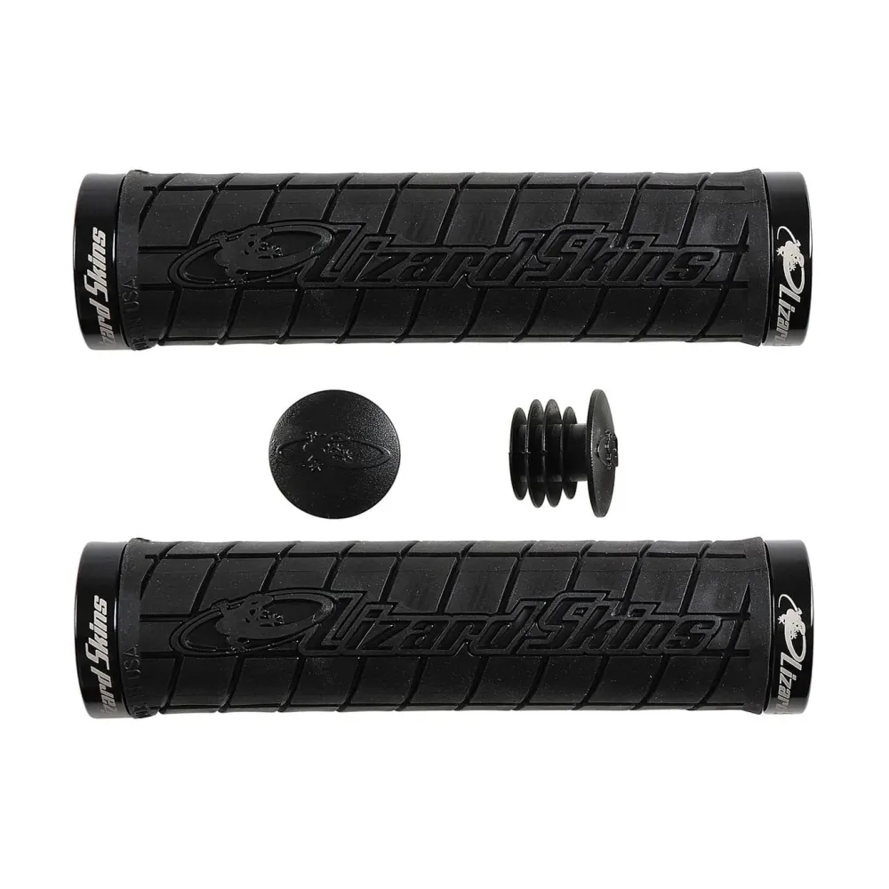 LIZARD SKINS LOGO Lock-On Handvatten Zwart