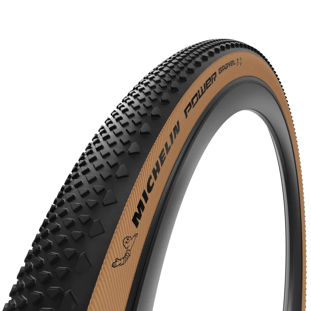MICHELIN POWER GRAVEL Competition Line 700x35c Tubeless Ready Bruin band
