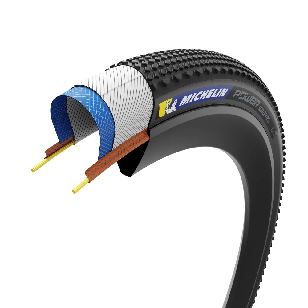MICHELIN POWER GRAVEL Competition Line 700x47c Tubeless Ready Bruin band
