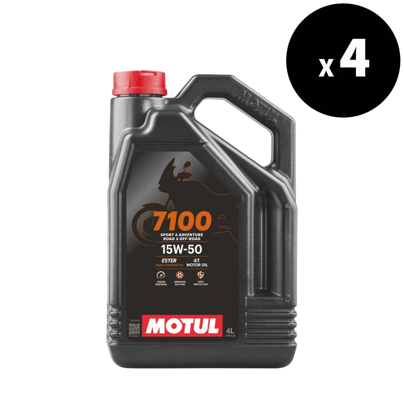 MOTUL 7100 4T Motor Oil - 15W50 4L x4
