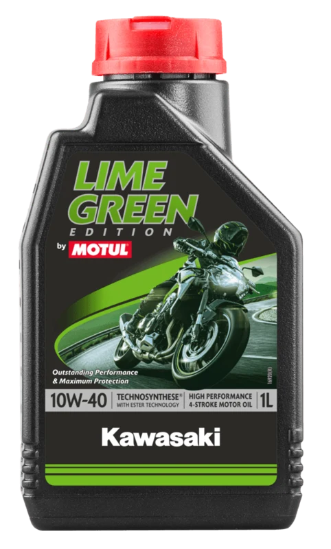 MOTUL Kawasaki Lime Green 4T Motorolie - 10W40 4 L