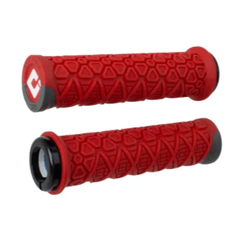 ODI VANQUISH Lock-On handvatten 135 mm Rood