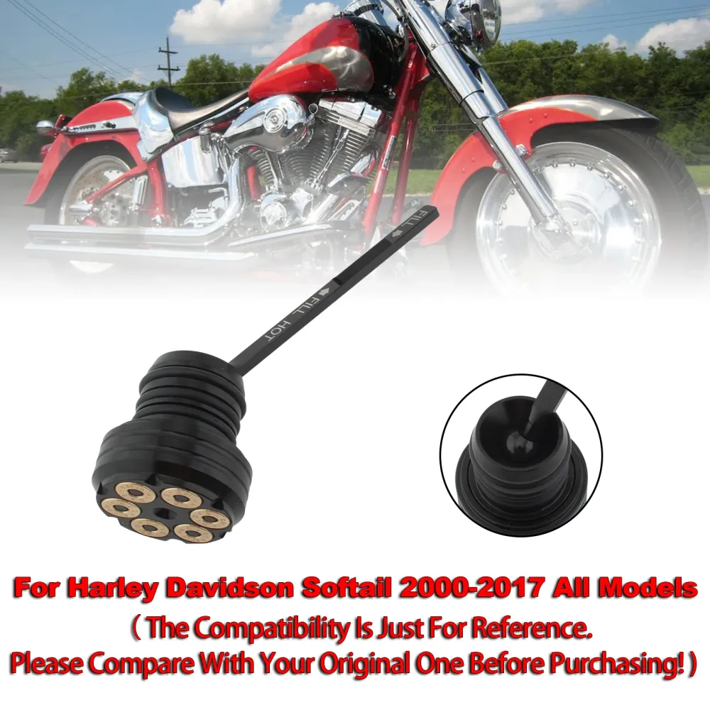 Oliepeilstok tankdop plug voor Softail 2000-2017 alle modellen