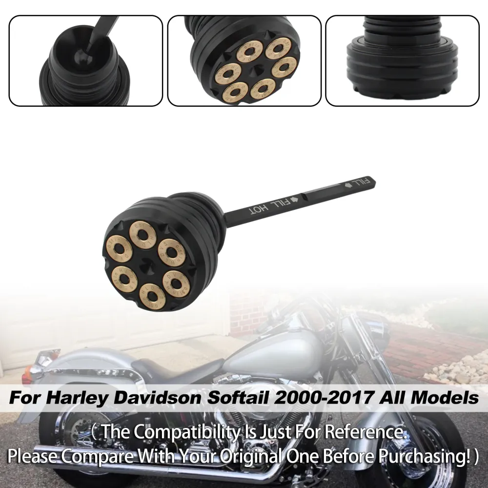 Oliepeilstok tankdop plug voor Softail 2000-2017 alle modellen