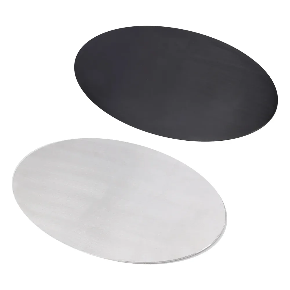 Ovale blanco aluminium kentekenplaat DIY Universeel geschikt voor motorfiets