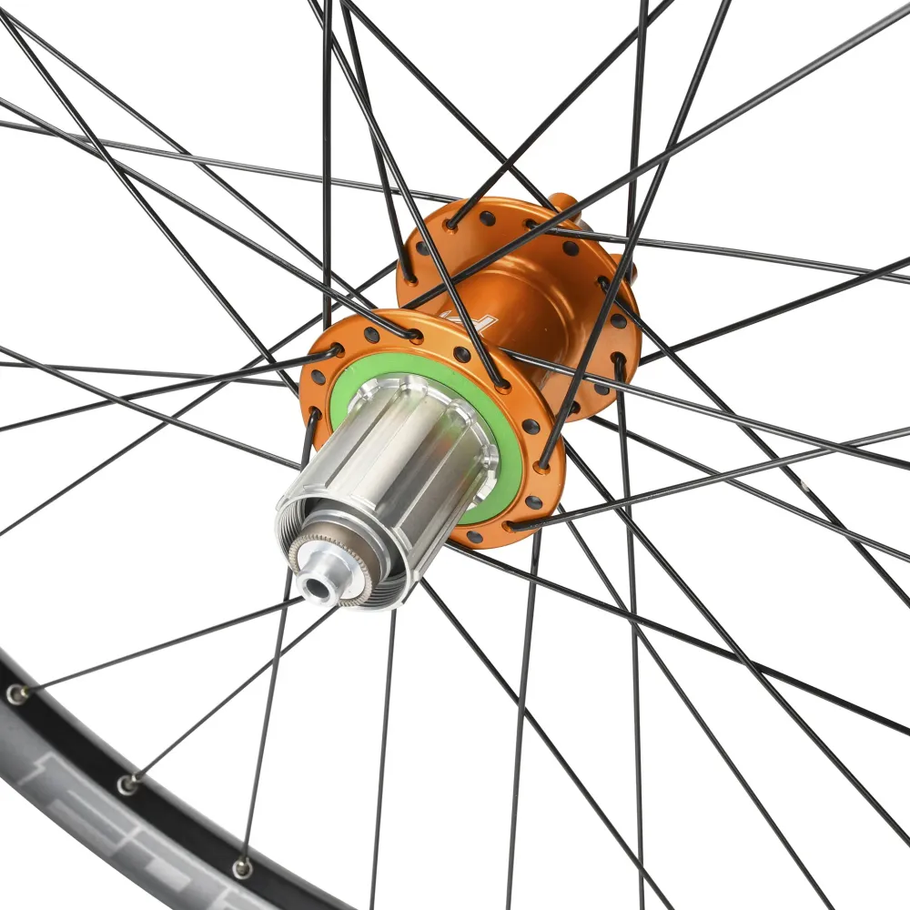 Paar HOPE FORTUS 30 W 29" PRO 5 wielen 15X110mm/12x148mm Boost Oranje