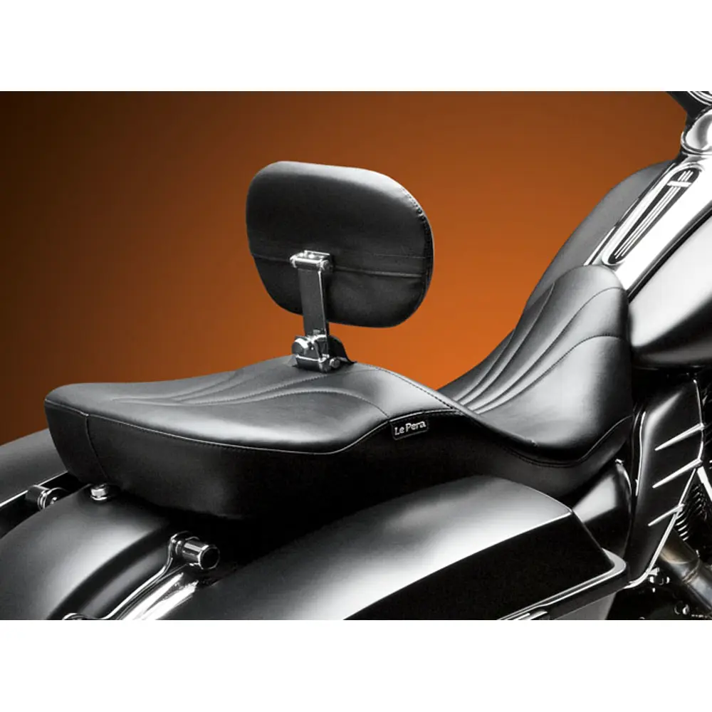 Le Pera RT66-zadel met rugleuning voor Harley