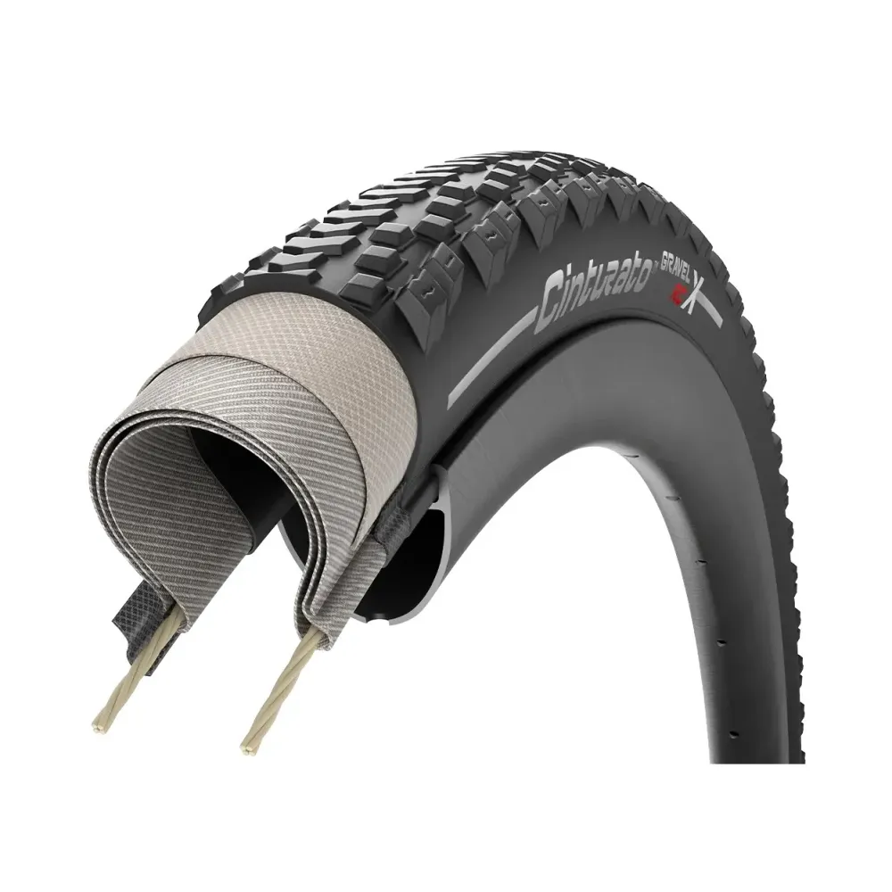 PIRELLI CINTURATO RCX 700x40c band Tubeless Ready Klassiek beige