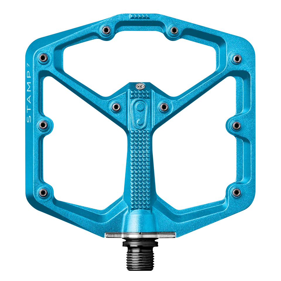Platte pedalen CRANKBROTHERS STAMP 7 Groot Blauw