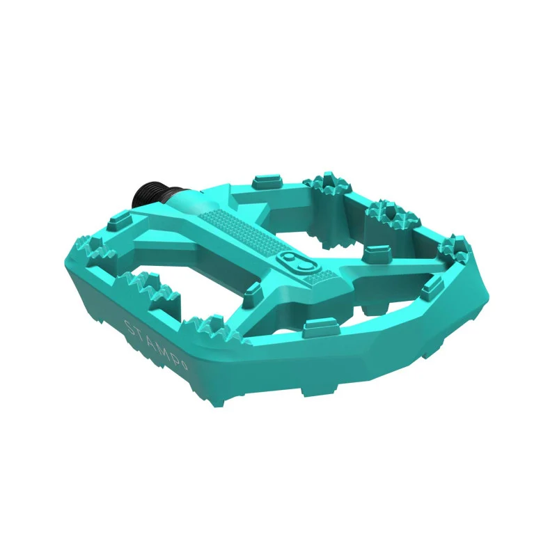 Platte pedalen CRANKBROTHERS STAMP 0 Groot Turquoise