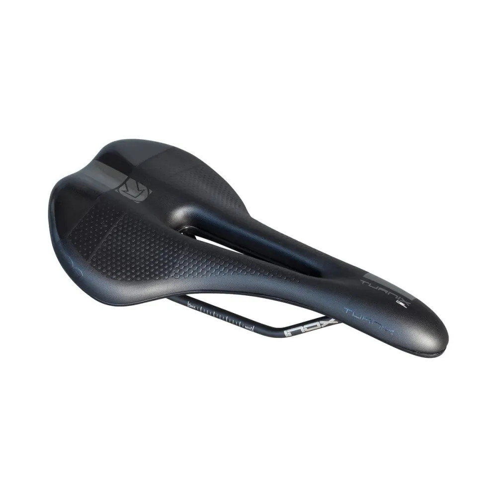 PRO TURNIX GEL 142mm Zadel Roestvrijstalen Rails Zwart