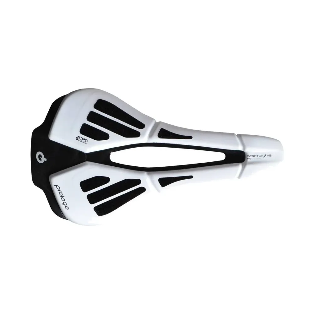 PROLOGO SCRATCH M5 PAS CPC zadel Tirox rails 140mm breed Wit