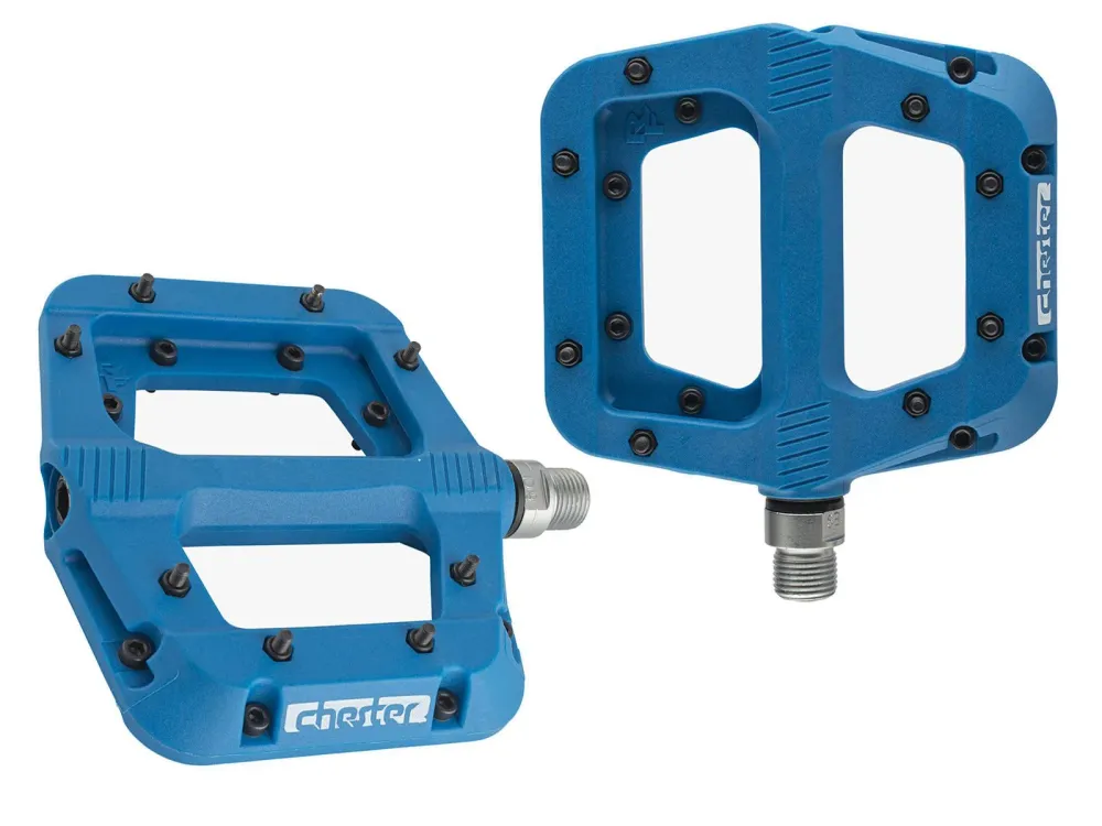 RACE FACE CHESTER platte pedalen Blauw
