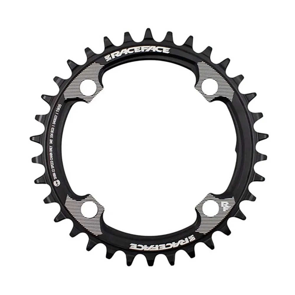 RACE FACE Compatibel Shimano 12V 4 Gaats 104mm Zwart Mono Kettingblad
