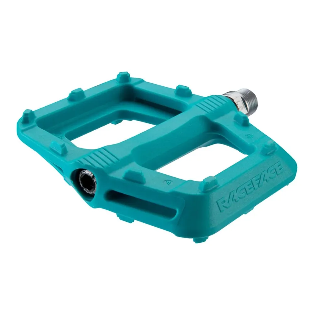 RACE FACE RIDE platte pedalen Turquoise