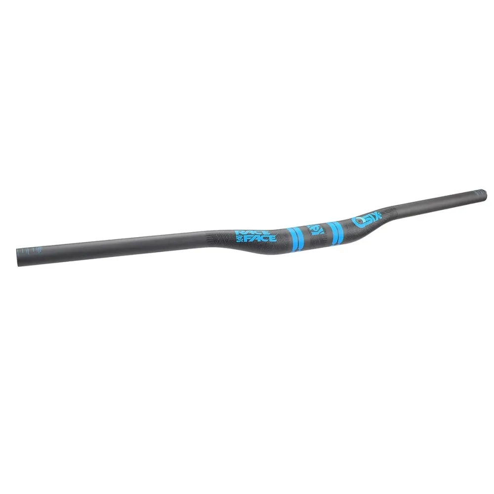 RACE FACE SIXC Carbon Verhoogd 20mm 820mm Blauw stuur