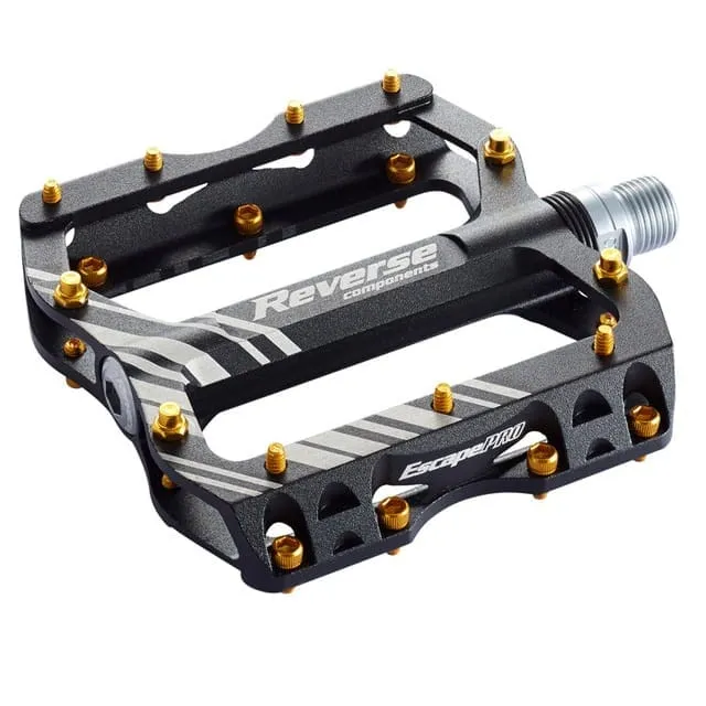 REVERSE COMPONENTS ESCAPE PRO vlakke pedalen Zwart/Goud
