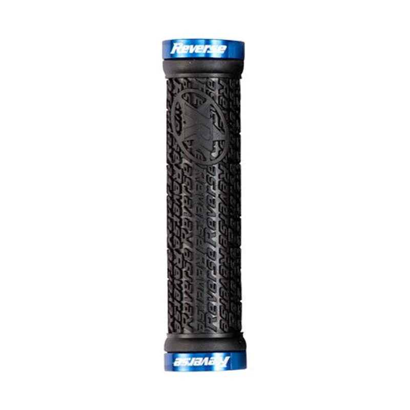 REVERSE COMPONENTS STAMP Lock-On handgrepen Ø 30mm Zwart/Blauw