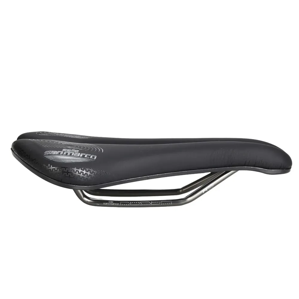 SADDLE SAN MARCO APSIDE SHORT SUPERCOMFORT OPEN-FIT RACING 139mm Rails Mangaan