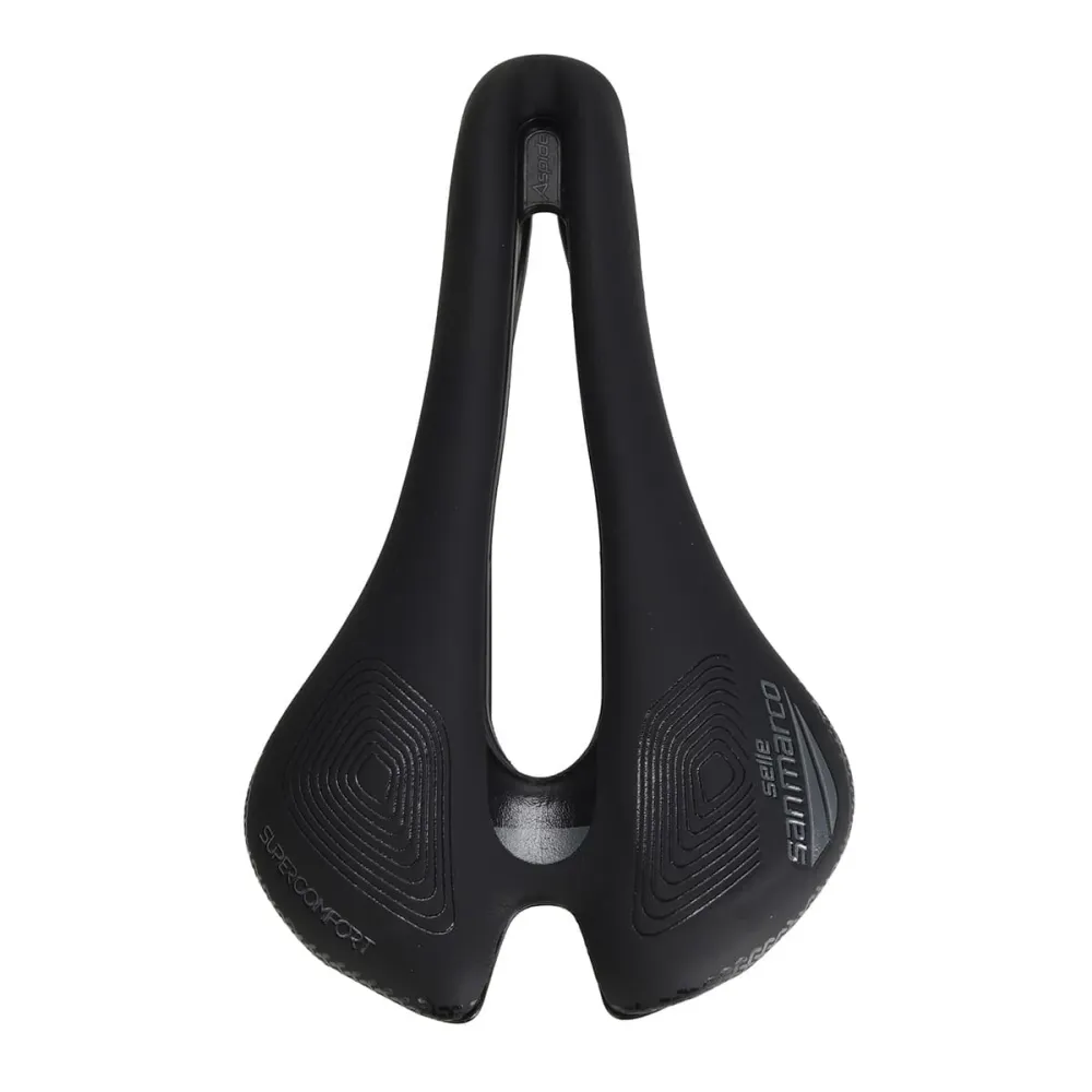 SADDLE SAN MARCO APSIDE SHORT SUPERCOMFORT OPEN-FIT RACING 139mm Rails Mangaan