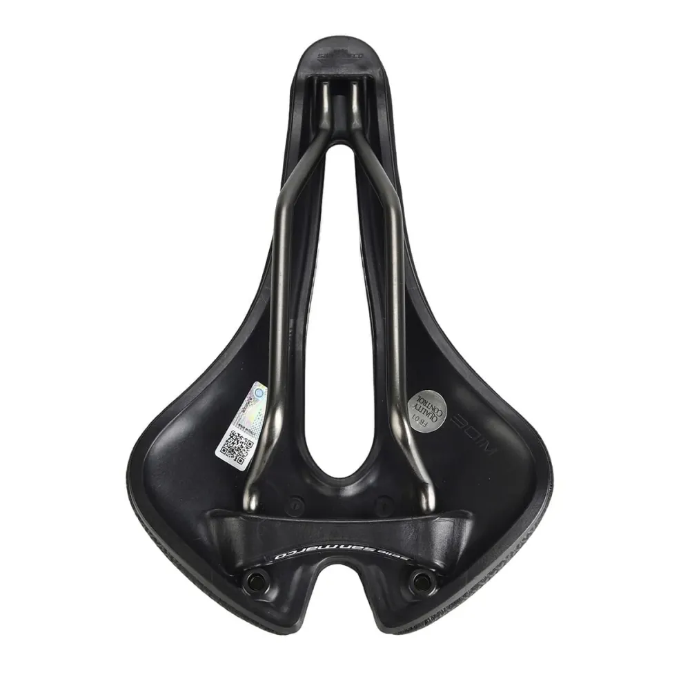 SAN MARCO APSIDE SHORT SUPERCOMFORT OPEN-FIT RACING SADDLE 149mm Mangaan rails