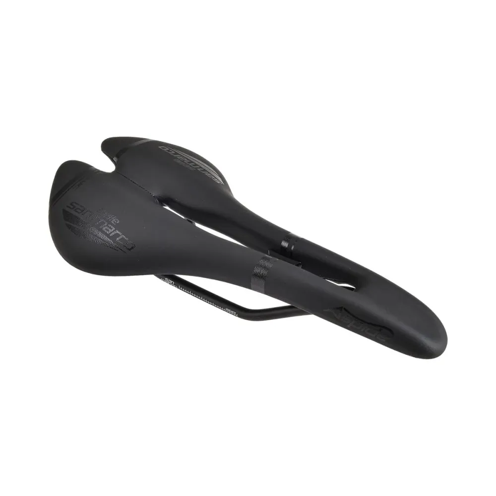 SAN MARCO ASPIDE DYNAMIC OPEN FIT WIDE Rails Zadel Mangaan Zwart