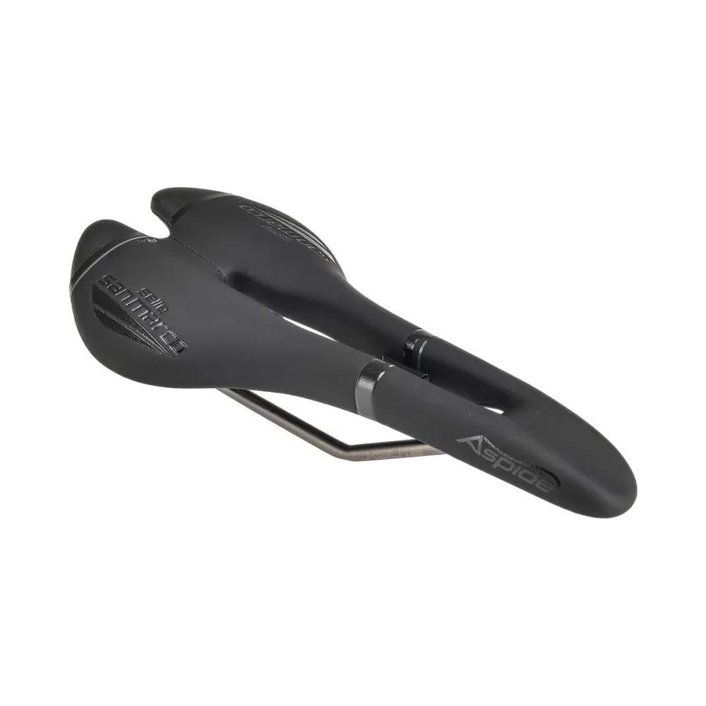 SAN MARCO ASPIDE RACING OPEN FIT NARROW Rails Xsilite Zadel Zwart