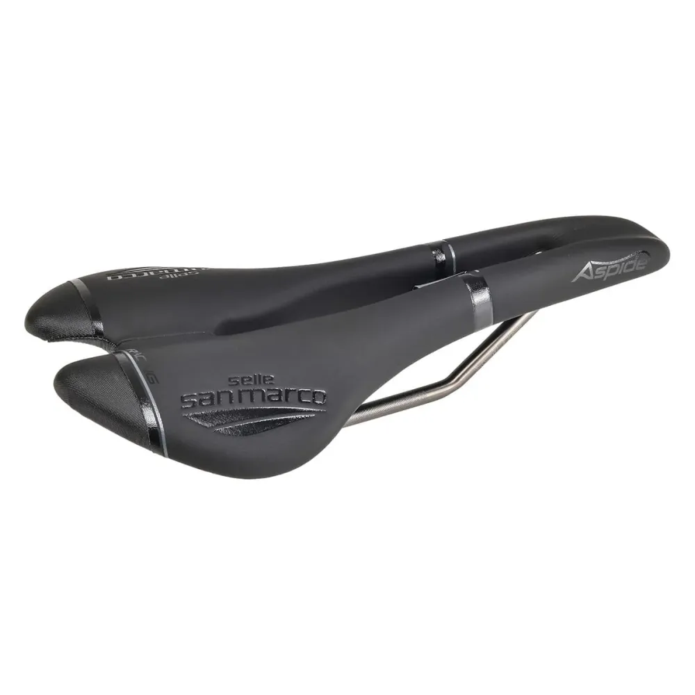 SAN MARCO ASPIDE RACING OPEN FIT NARROW Rails Xsilite Zadel Zwart