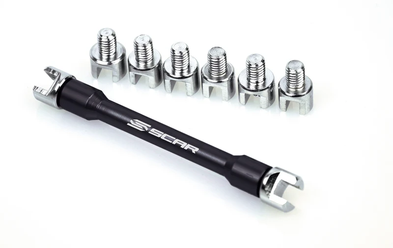 SCAR spaaksleutelset zwart