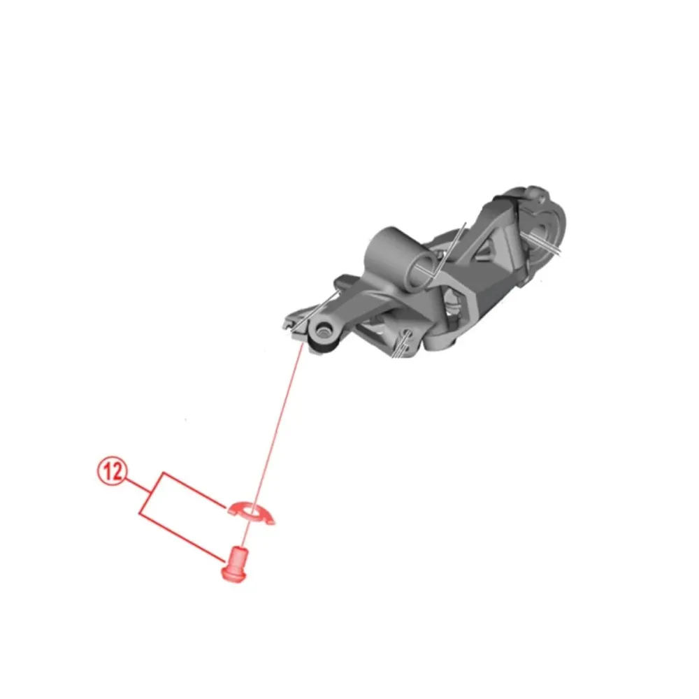 Schroef en kabel afstandhouder voor SHIMANO XT RD-M8100 12V achterderailleur