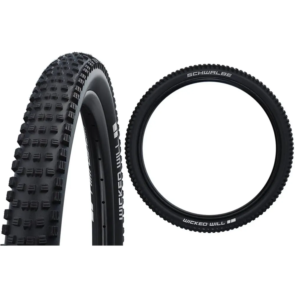 SCHWALBE WICKED WILL 29x2.40 ADDIX PERFORMANCE TwinSkin Tubeless Ready Zacht Zwarte band