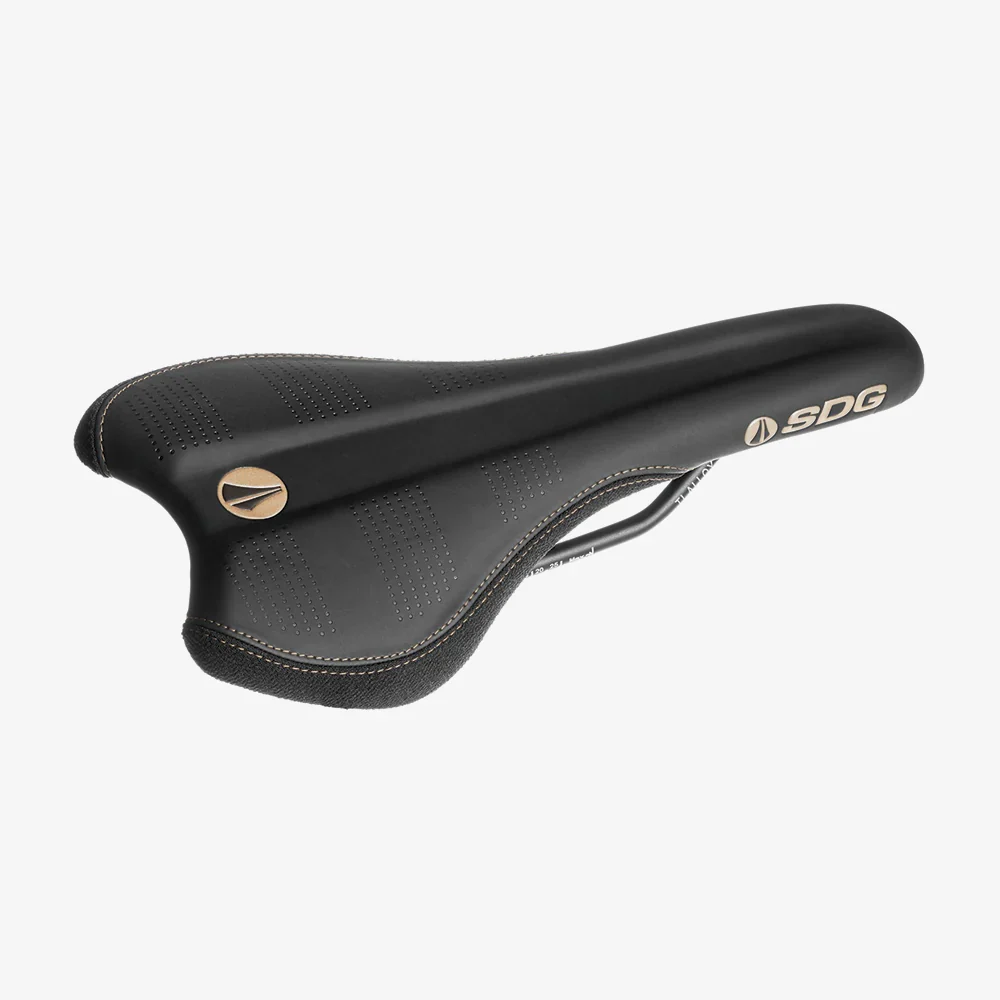 SDG RADAR MTN Rails Titanium-Aluminium Zadel Zwart/Crème