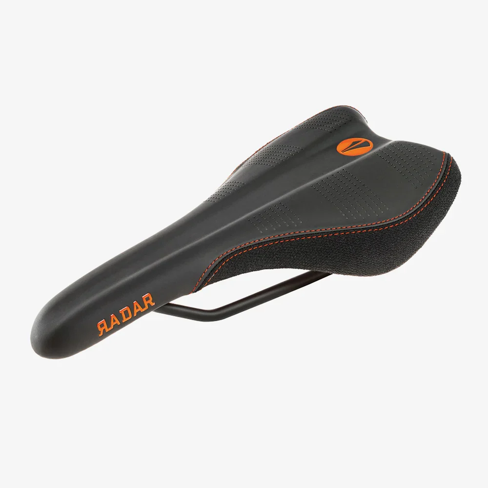 SDG RADAR MTN Rails Titanium-Aluminium Zadel Zwart/Oranje