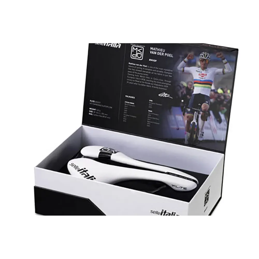 SELLE ITALIA FLITE BOOST SUPERFLOW L Carbon Rails - Mathieu VAN DER POEL Speciale uitgave
