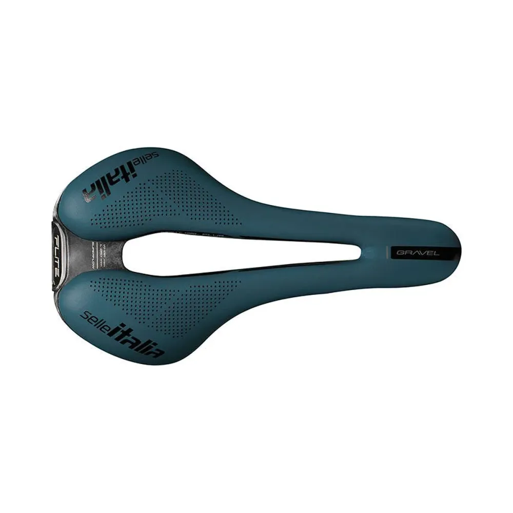 SELLE ITALIA FLITE BOOST zadel GRAVEL SUPERFLOW S-rails TI316 Blauw