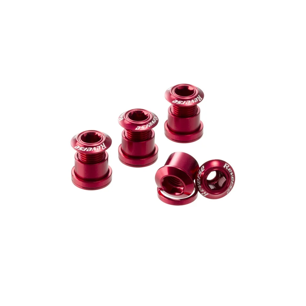 Set van 4 schoorsteenschroeven rood