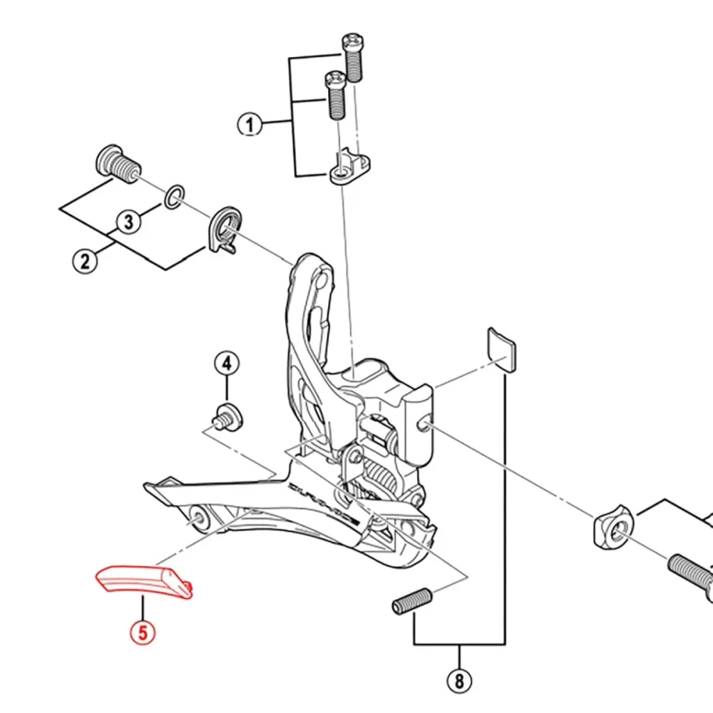 SHIMANO DURA-ACE FD-9000 Voorderailleur Tandplaat #Y5NF19000