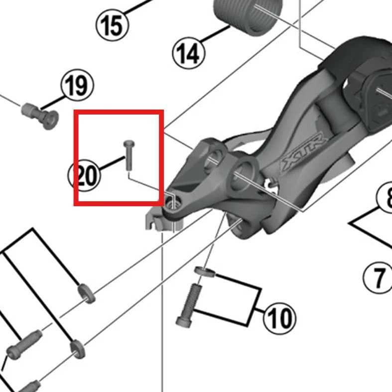 SHIMANO RD-M9000 Afdekking met neus